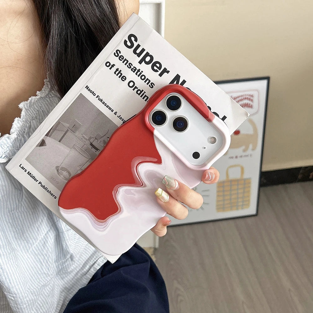 Duo Melt Wave Case for IPhone 17 16 15 14 13 Pro Max