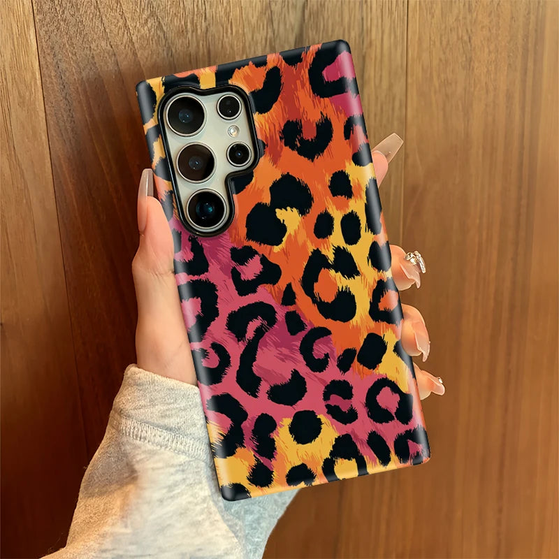 Samsung Galaxy Sunset Leopard Glow Case