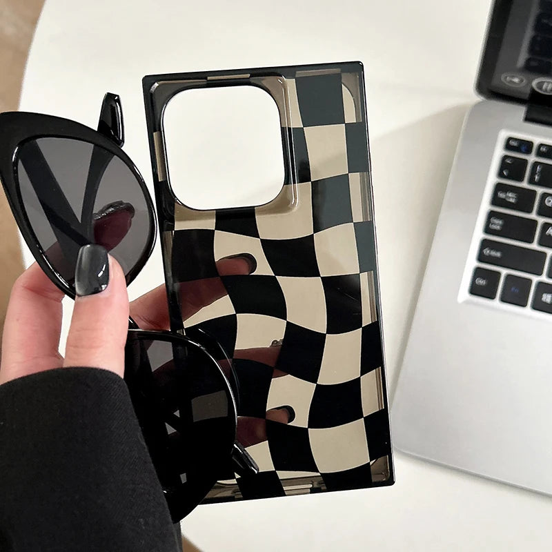 Midnight Checker Gloss Case