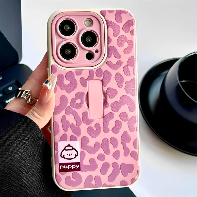 Pink Leopard Statement Case