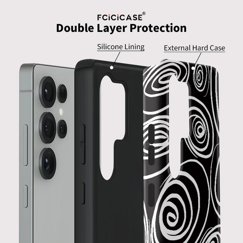 Samsung Galaxy Holographic Spiral Illusion Case