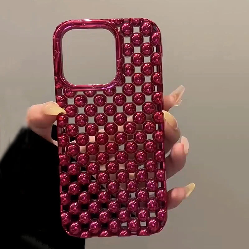 Ruby Crystal Grid Case