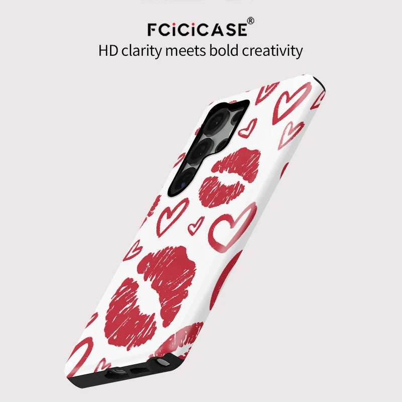 Samsung Galaxy Love Heart Lips Case