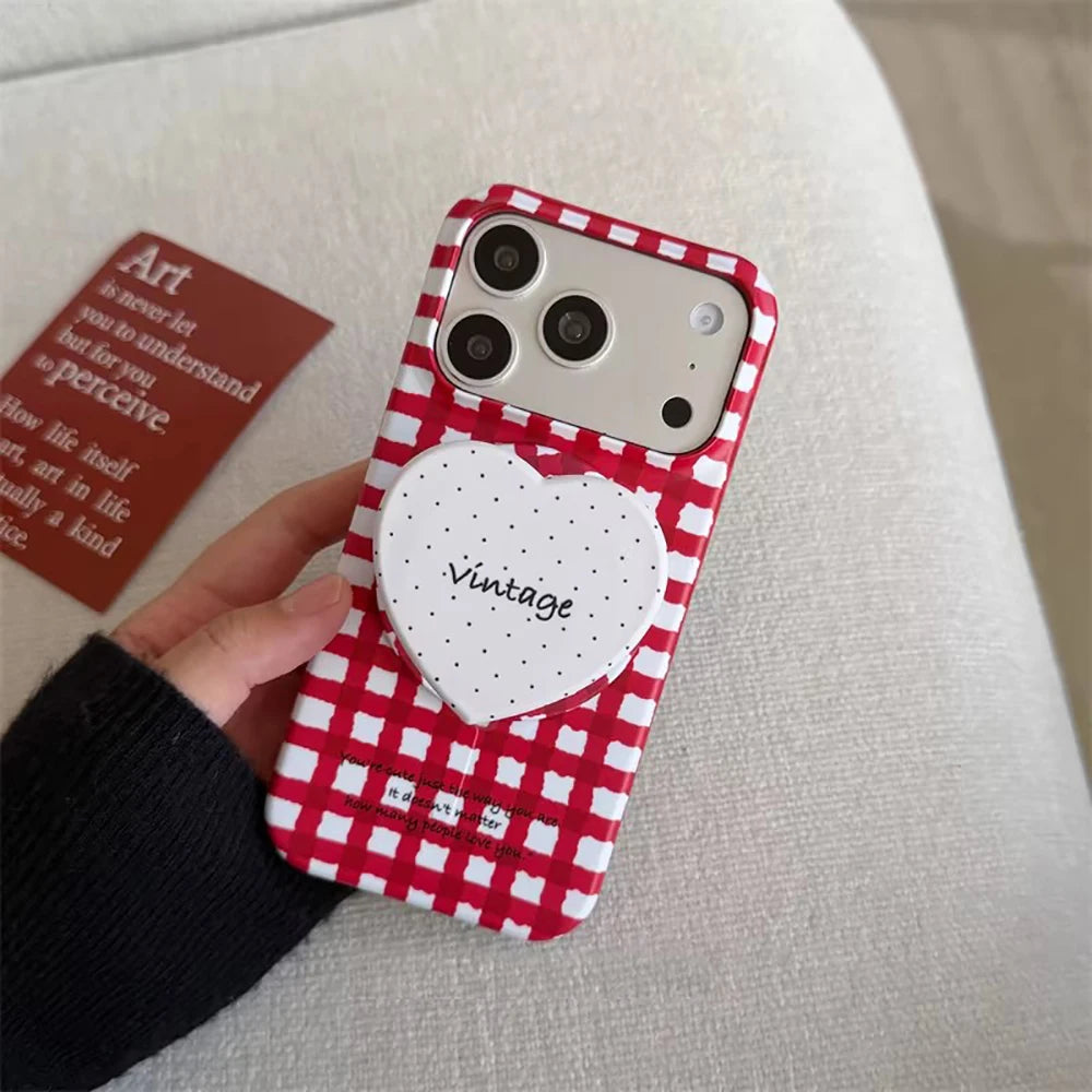 Cherry Picnic Gingham - Magnetic Cover