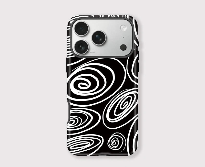 IPHONE Holographic Spiral Illusion Case
