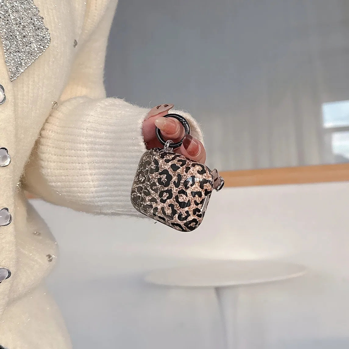 Neon Leopard AirPods Case