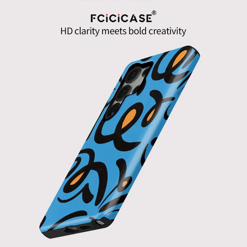 Samsung Galaxy Blue Wave Artistic Case