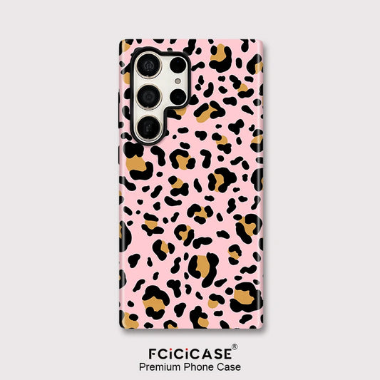 Samsung Galaxy IPHONE Blush Leopard Bow Case