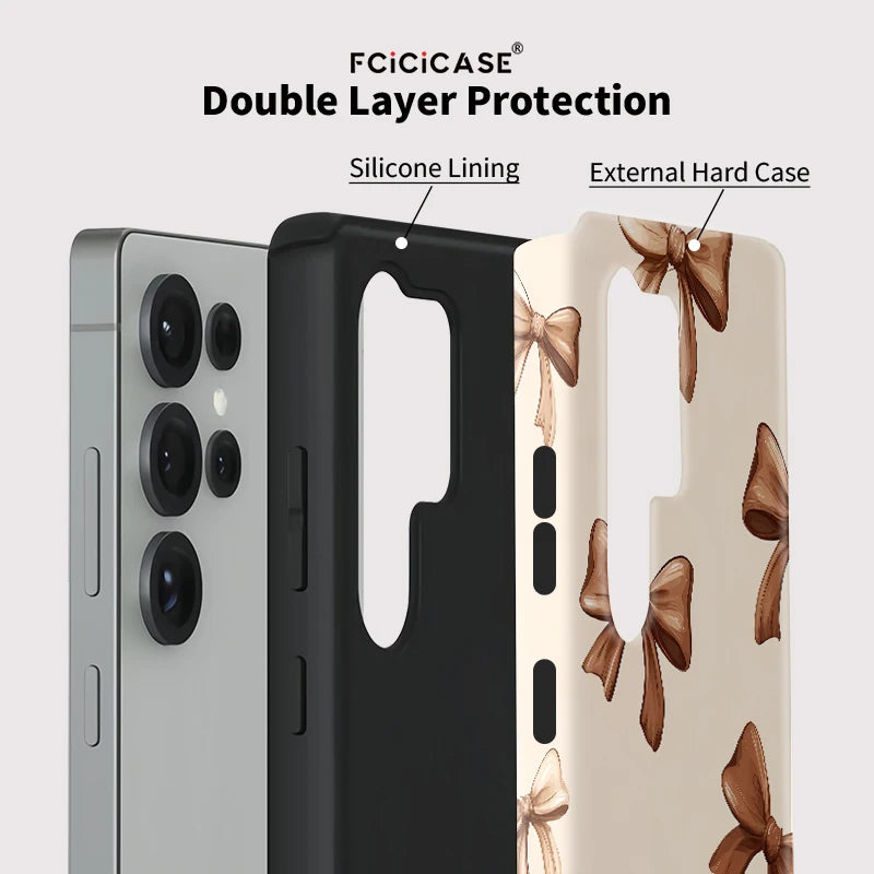 Samsung Galaxy Ribbon Charm Aesthetic Case