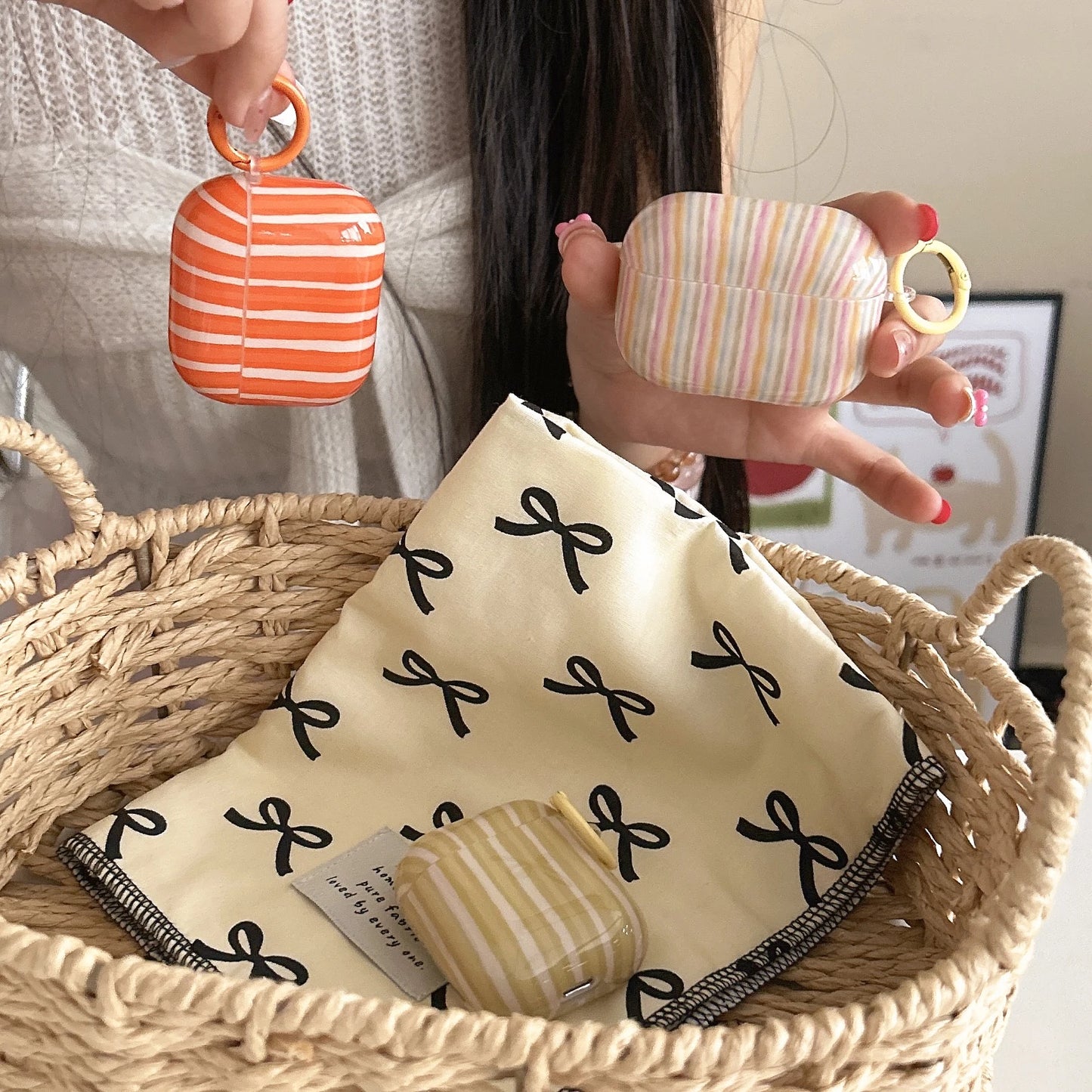 Candy Stripe AirPods Case