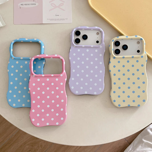 Mini Pouch Polka Case for iPhone 17promax 17pro 17 13 14 15 16 pro max
