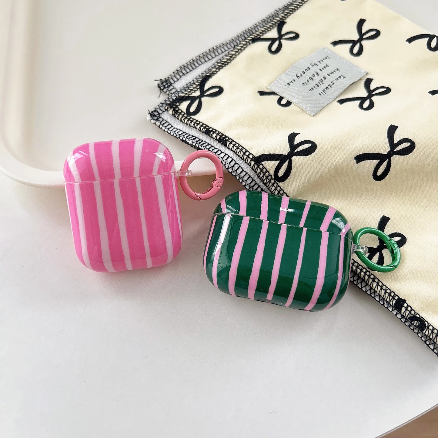 Candy Stripe AirPods Case