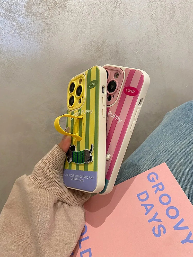Puppy Stripe Case