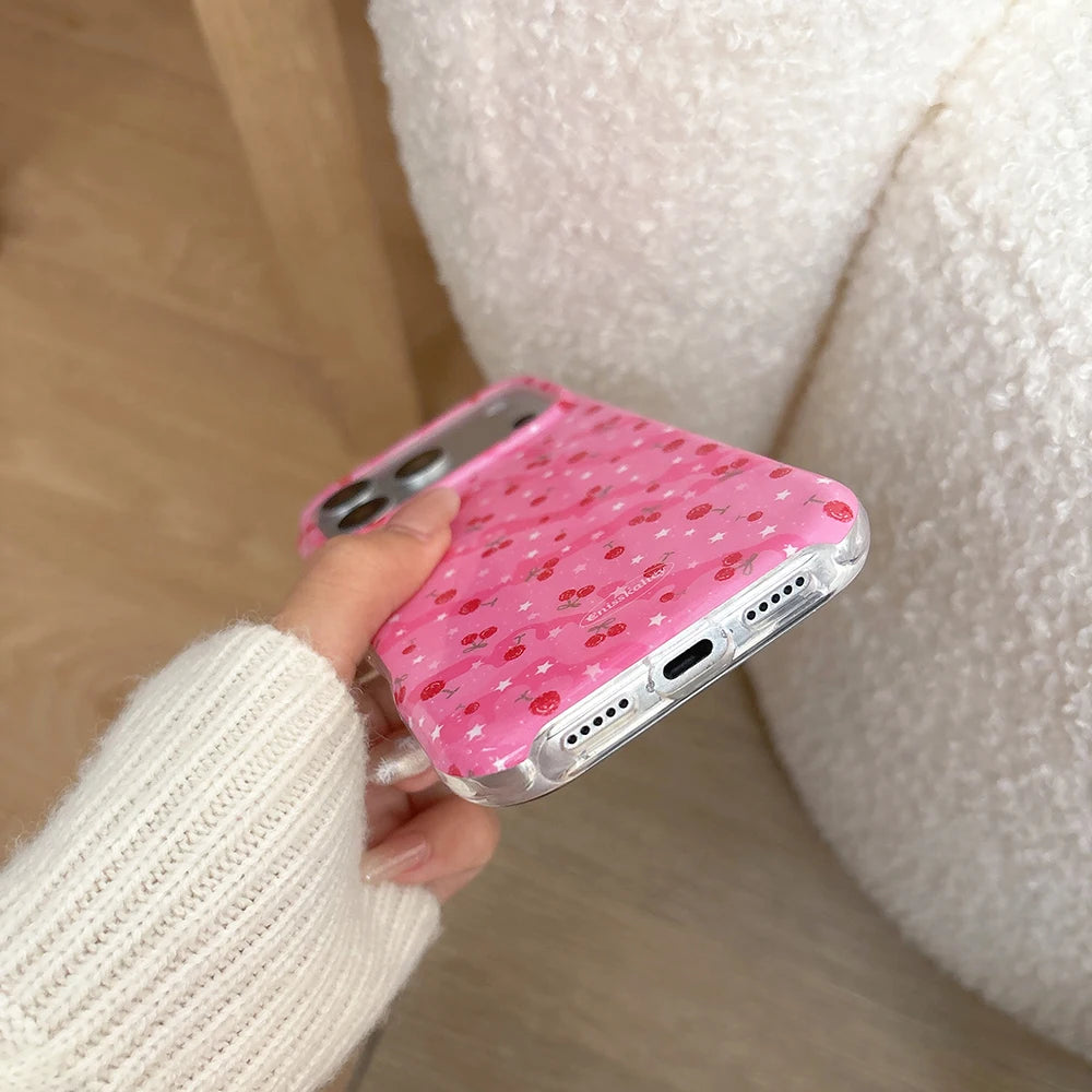 Pink Glitter Jelly Case