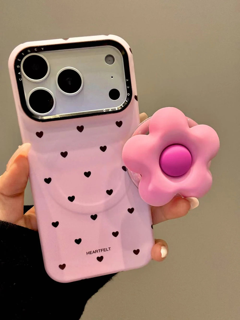 Flower Cute Heart Magnetic Case