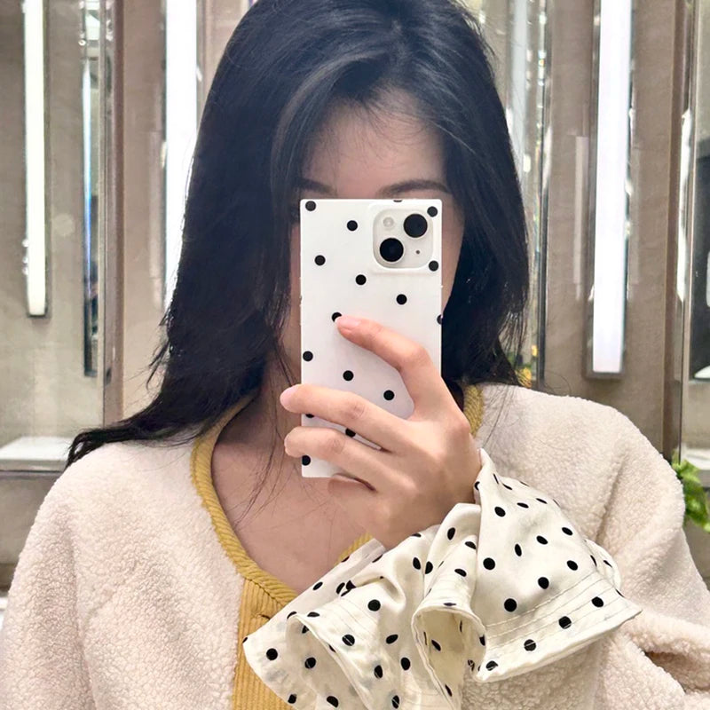 Polka Dot Classic Case For iPhone 16 17 Pro Max 15 14 13