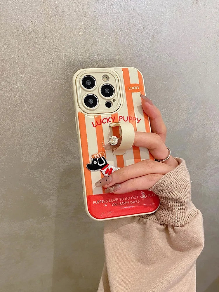 Puppy Stripe Case