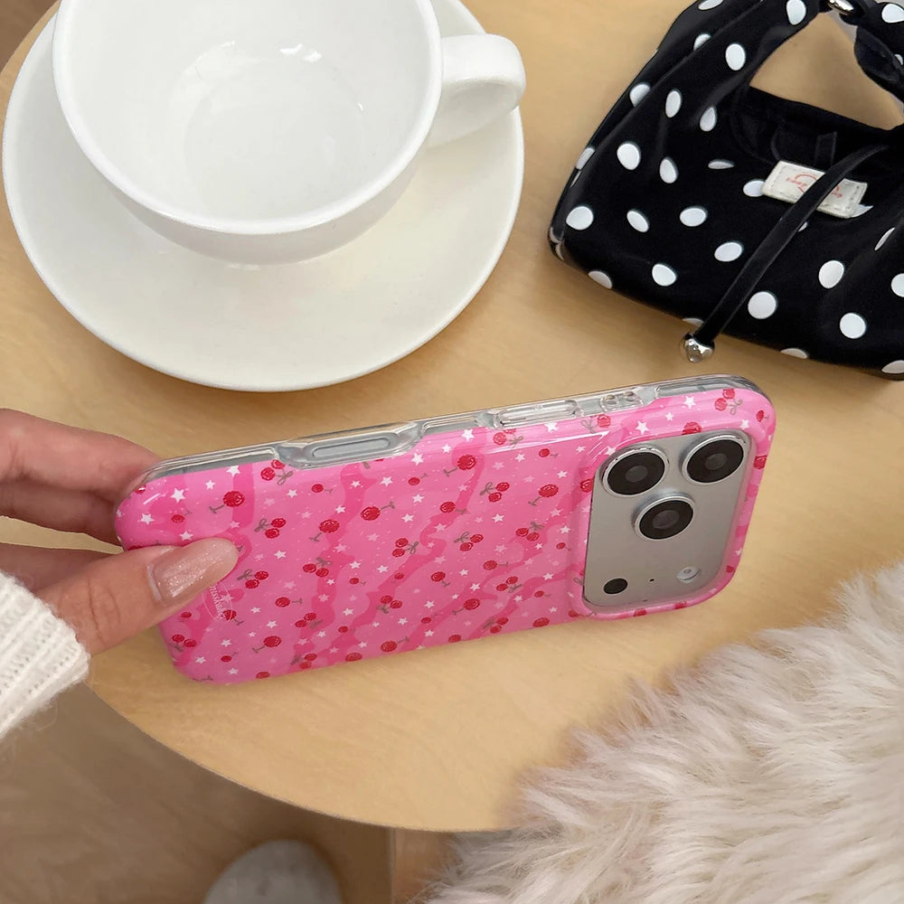 Pink Glitter Jelly Case