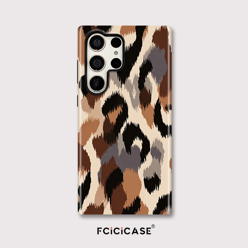 Samsung Galaxy Earth Leopard Vintage Case