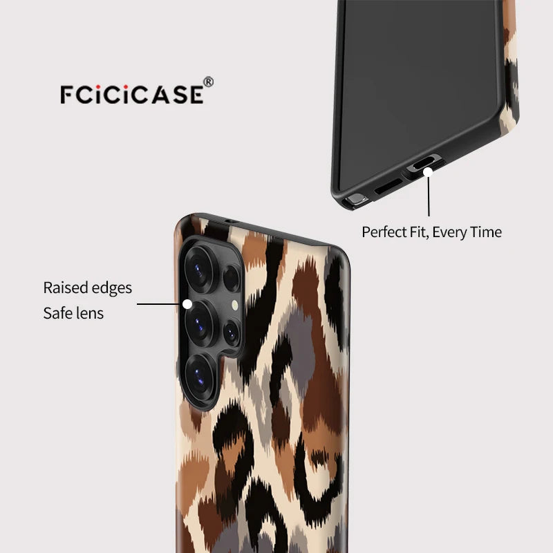 Samsung Galaxy Earth Leopard Vintage Case