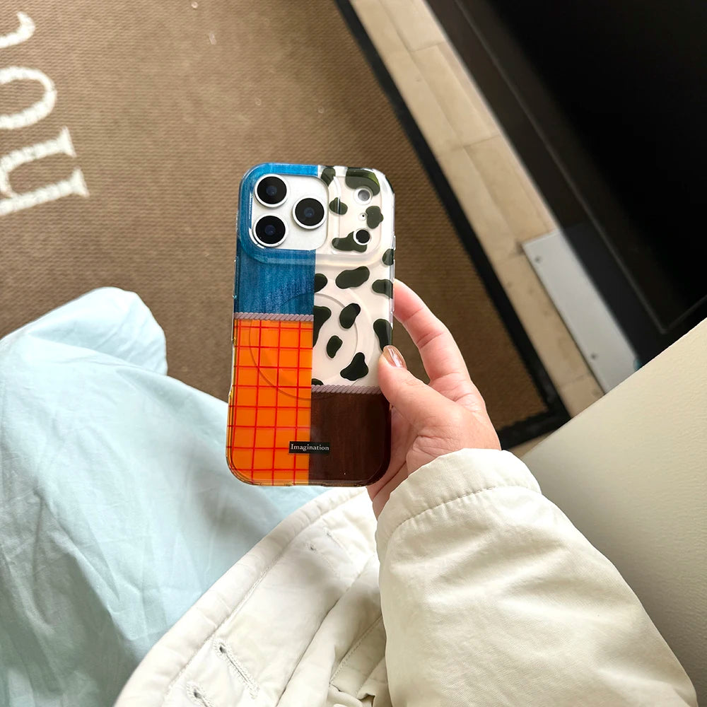 Colorblock Patch Case