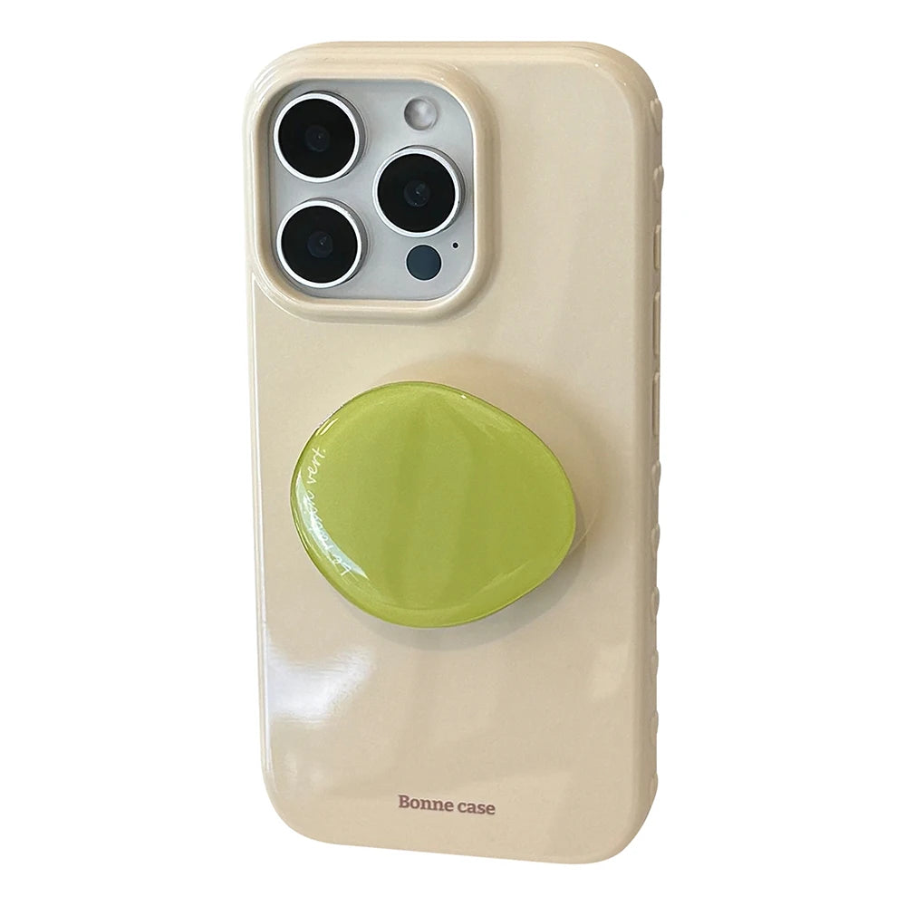 Heart Grip Wood Case for Iphone 13 14 15 16 17 Pro Max
