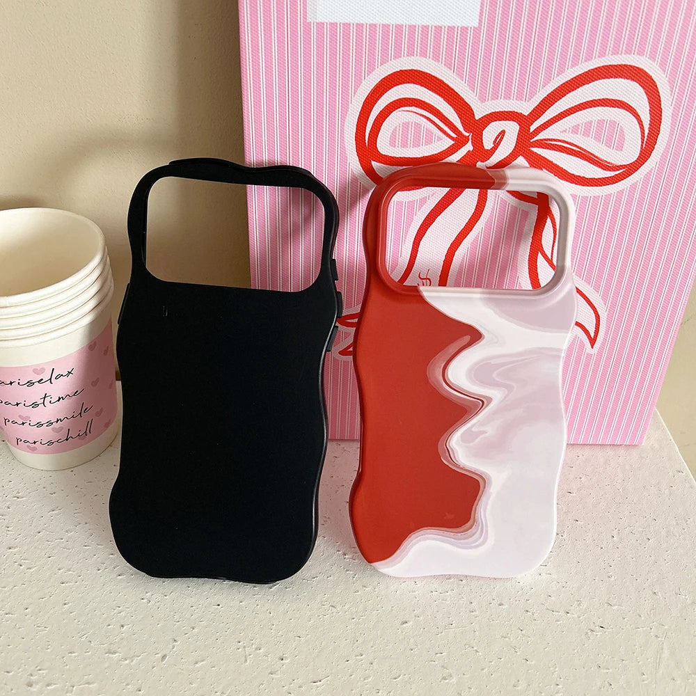 Duo Melt Wave Case for IPhone 17 16 15 14 13 Pro Max