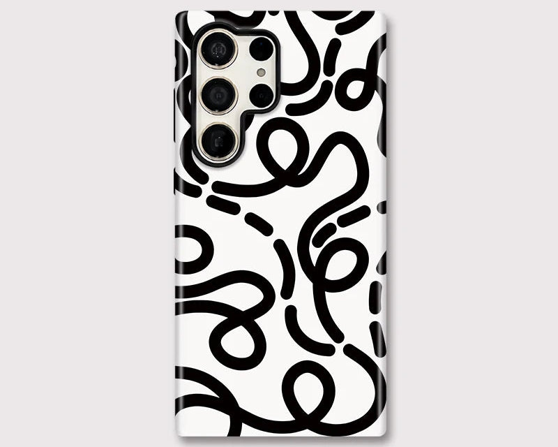 Samsung Galaxy Abstract Line Art Case