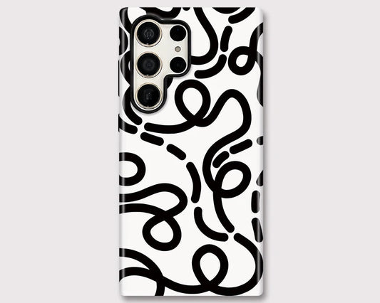 Samsung Galaxy Abstract Line Art Case