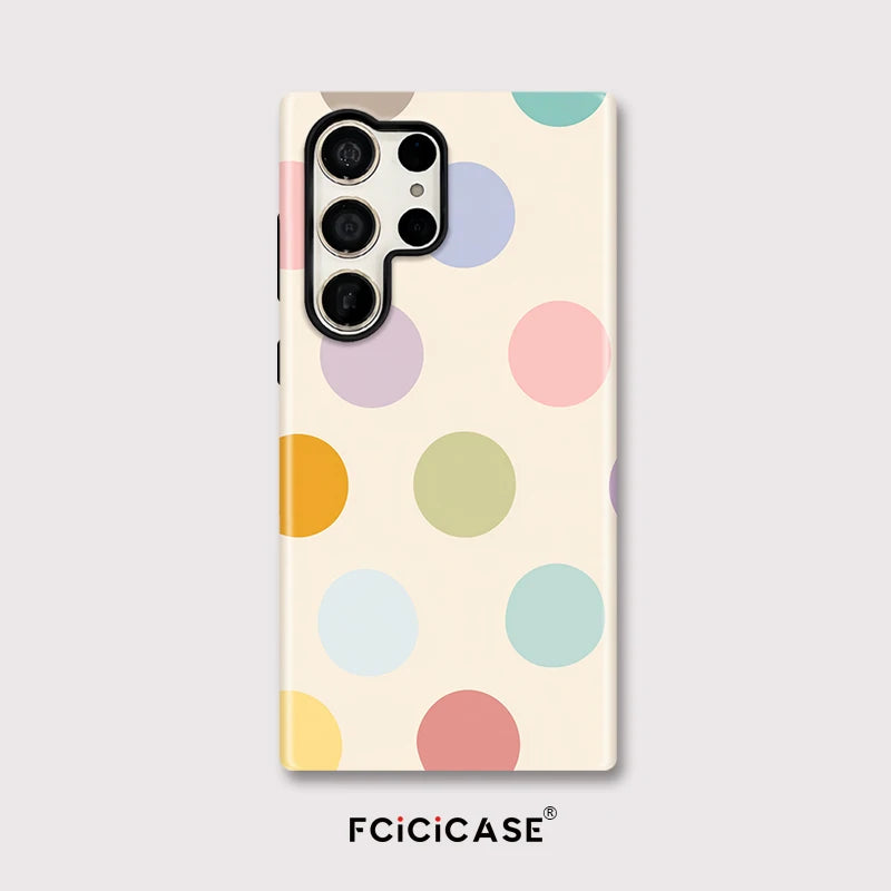 Samsung Galaxy Pastel Dot Aesthetic Case