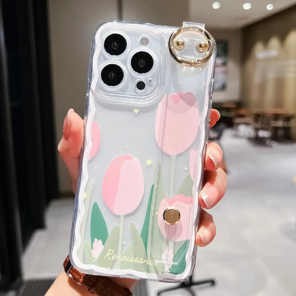 Pretty Bloom Phone Holder Case for Samsung