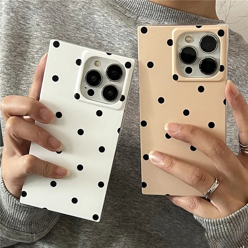 Polka Dot Classic Case For iPhone 16 17 Pro Max 15 14 13