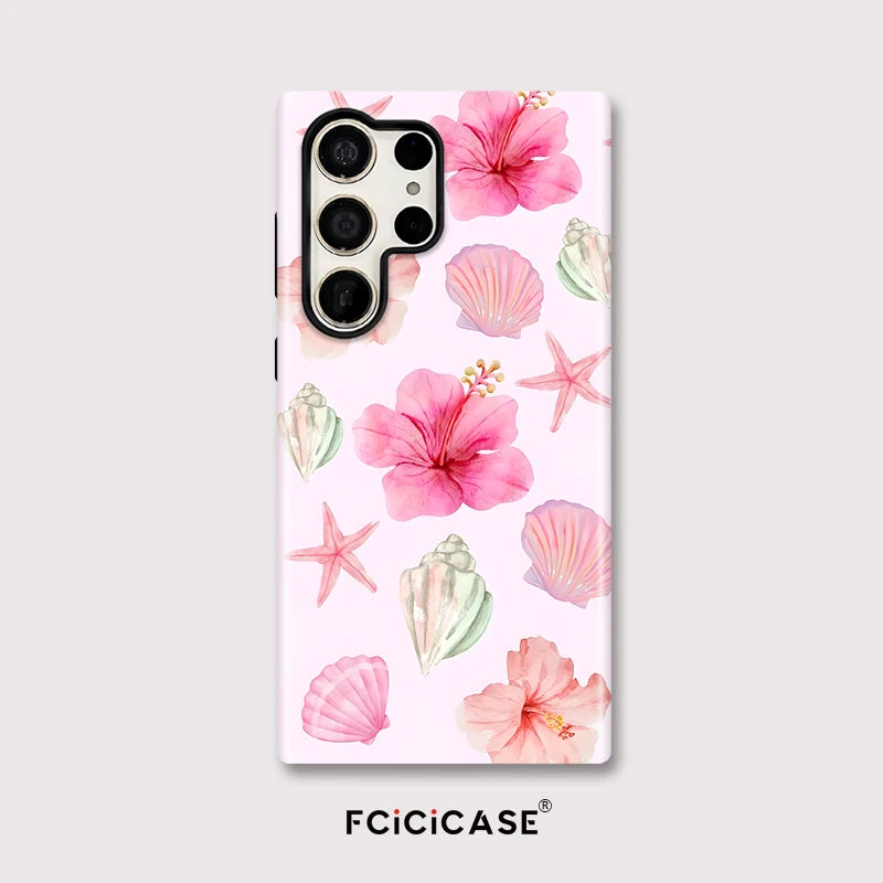 Samsung Galaxy Pink Tropical Flower Case