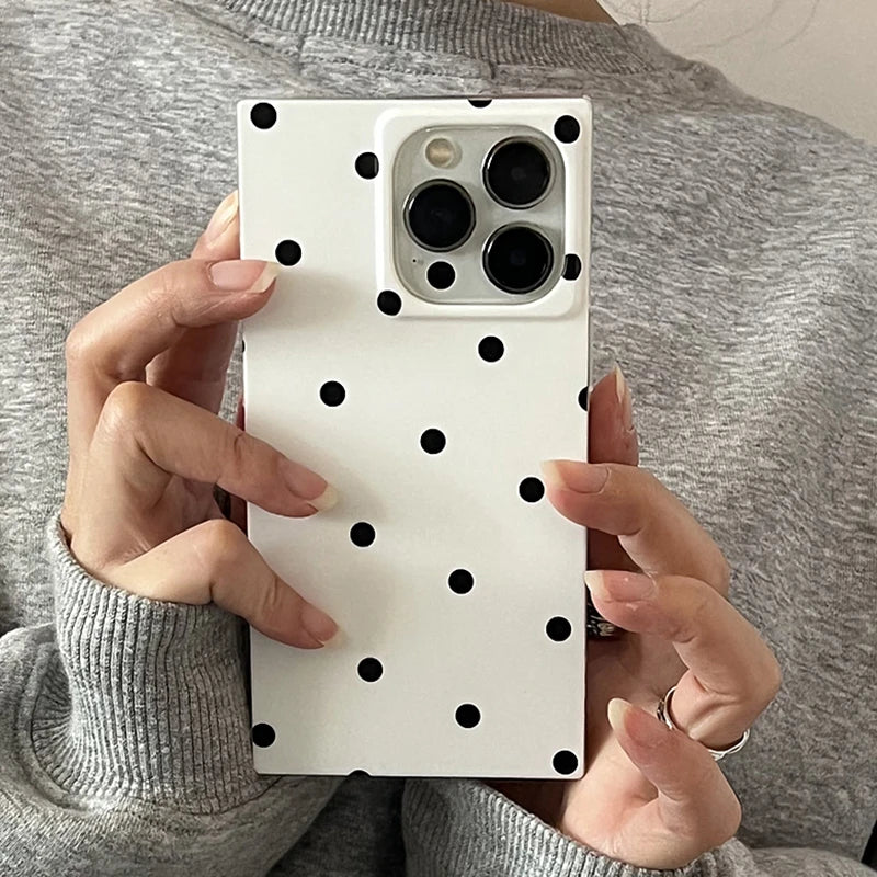 Polka Dot Classic Case For iPhone 16 17 Pro Max 15 14 13