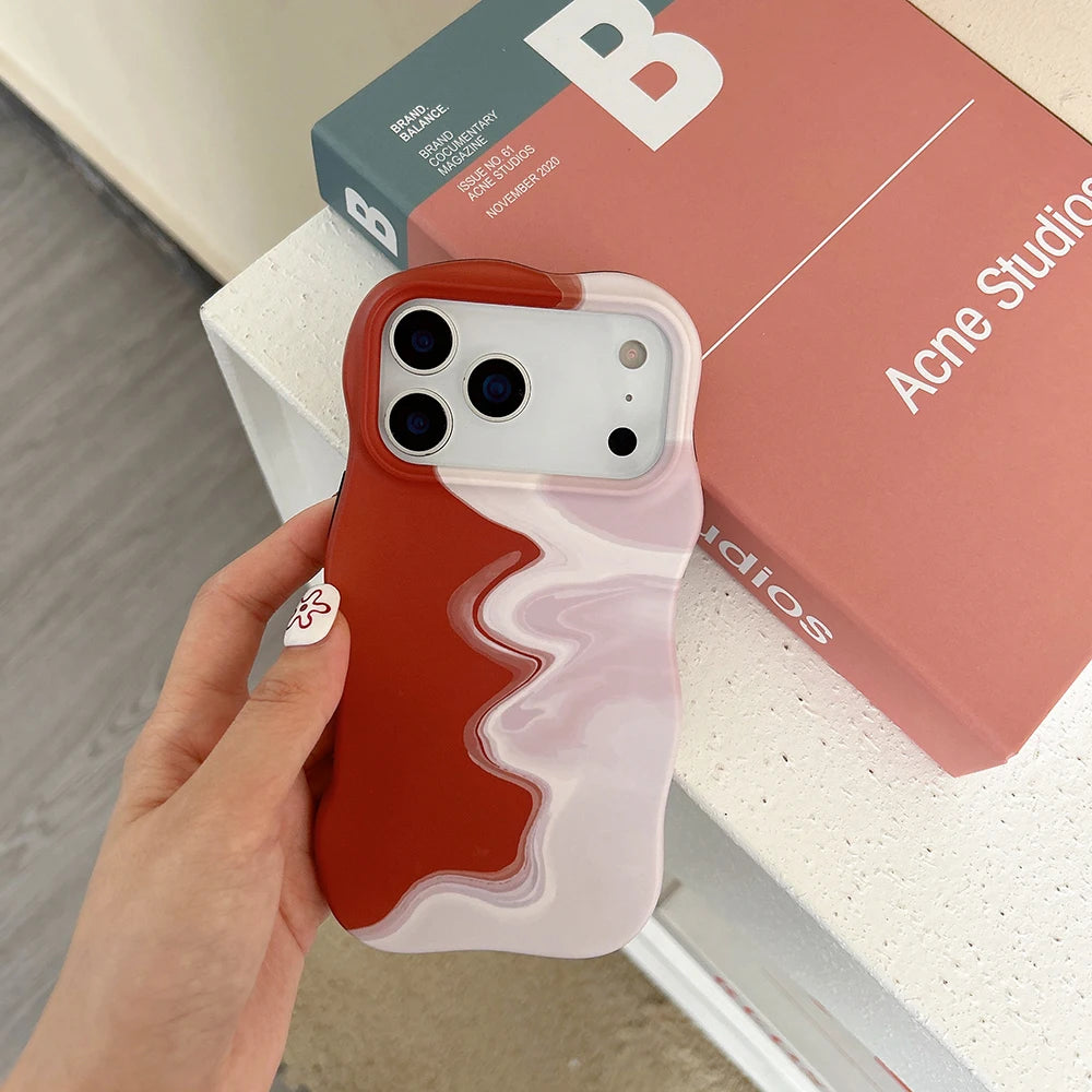 Duo Melt Wave Case for IPhone 17 16 15 14 13 Pro Max
