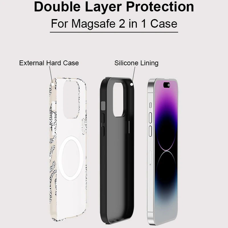 iPhone 17 Wild Line Art Case - Magnetic Cover