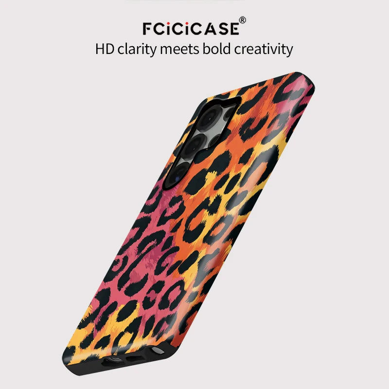 Samsung Galaxy Sunset Leopard Glow Case