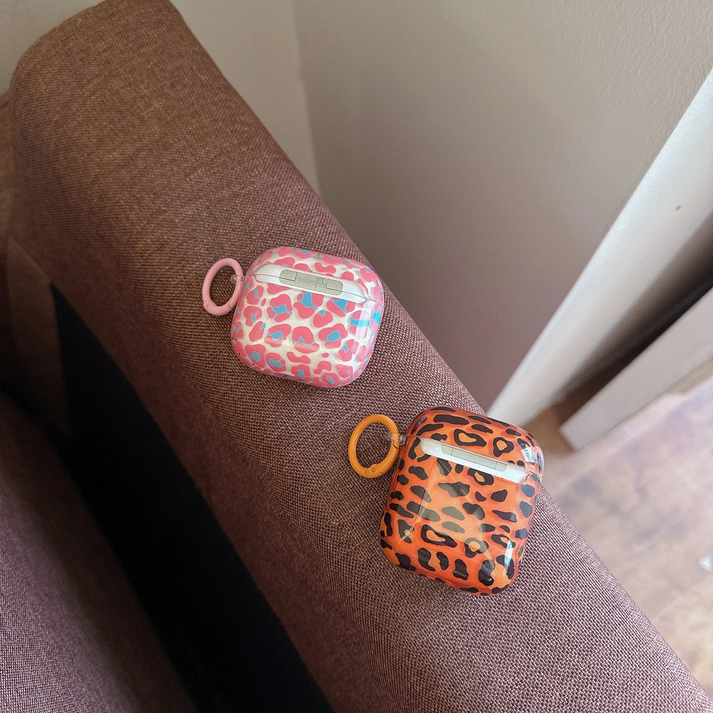 Neon Leopard AirPods Case
