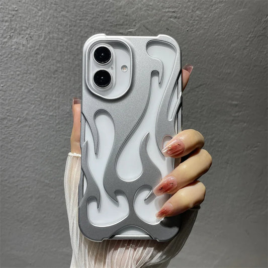 Hollowed Flame Case For iPhone 16 Pro Max 17 Air 15 13 12 11 14