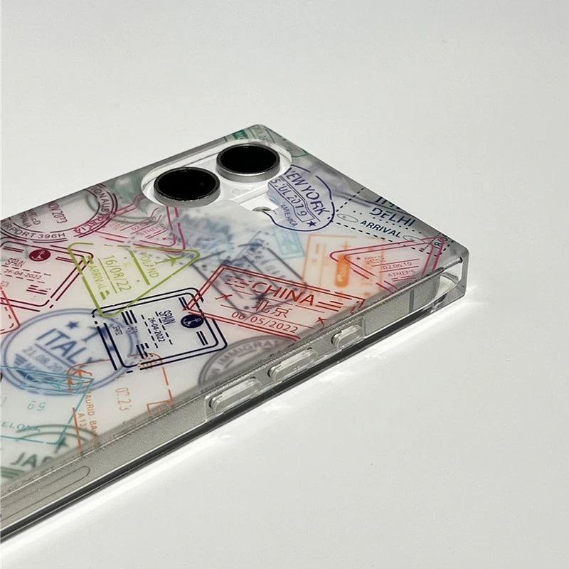 Vintage Travel Map Case For iPhone 17 16 15 13 14 Pro Max