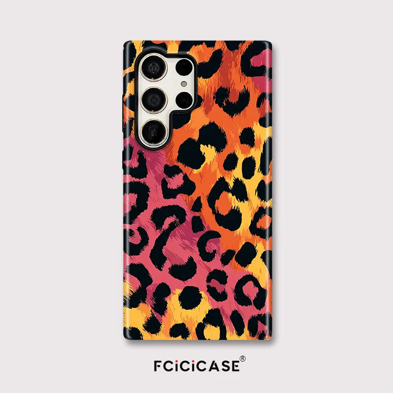 Samsung Galaxy Sunset Leopard Glow Case