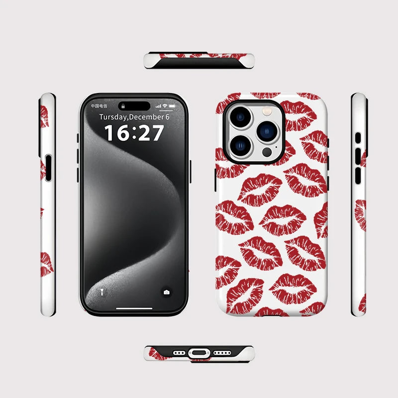 PHONE Red Lip Print Case