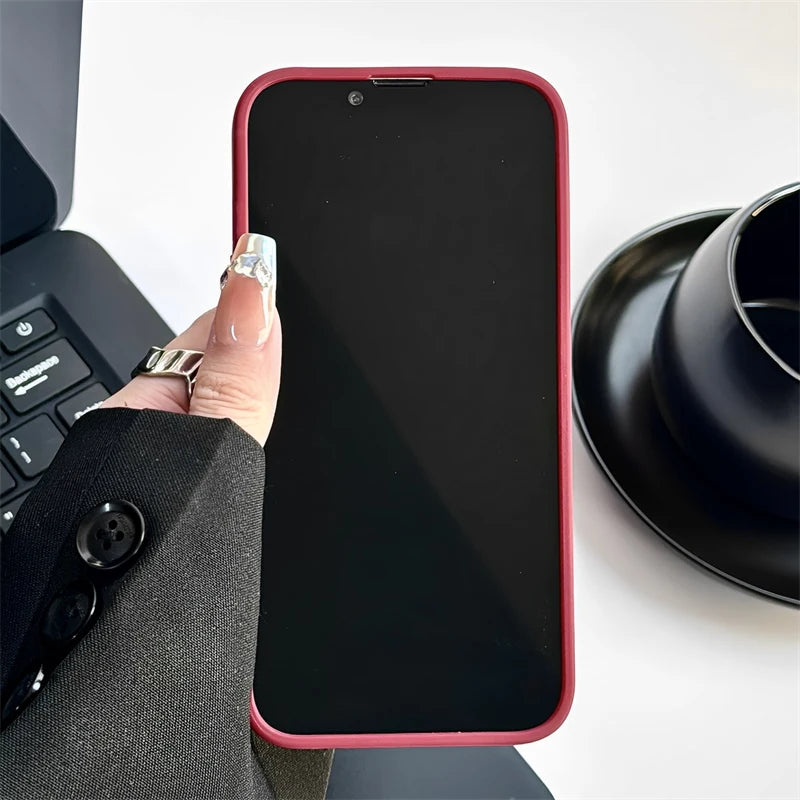 Cherry Gem Luxe Case For iPhone 17 16 Pro Max 15 13 14 12 11