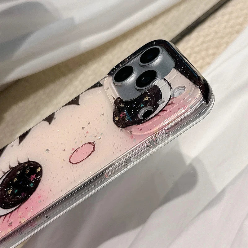 Kawaii Cat Face Case For iPhone 17 16 15 14 13 Pro Max