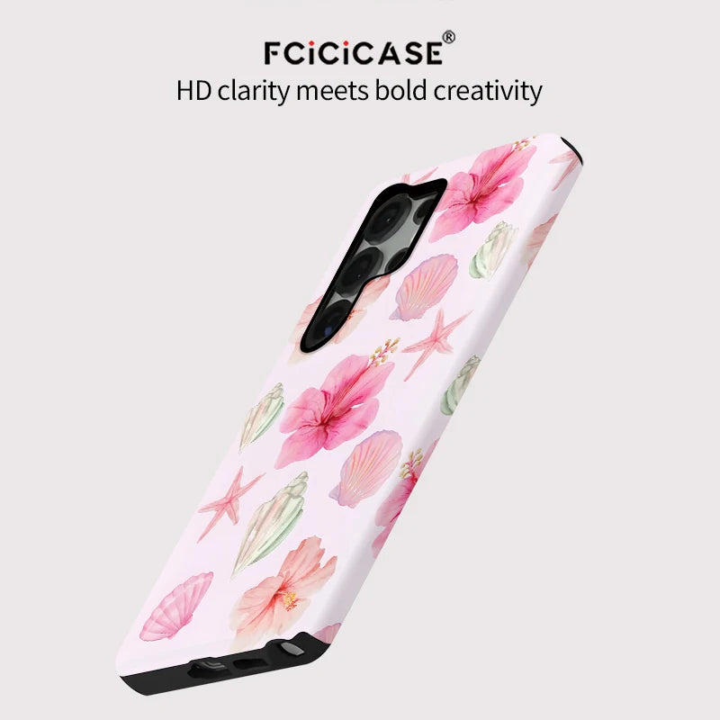 Samsung Galaxy Pink Tropical Flower Case