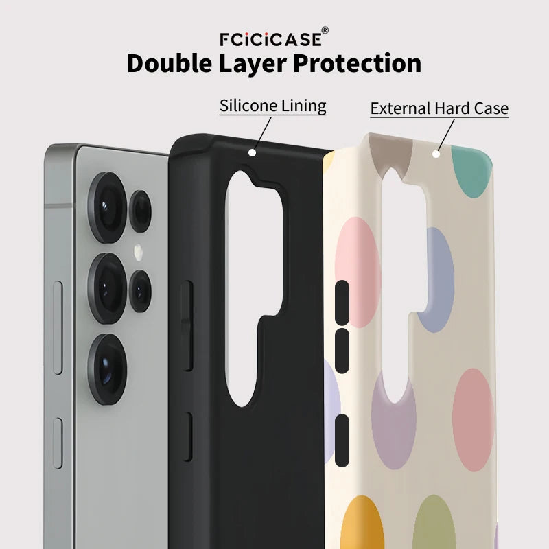 Samsung Galaxy Pastel Dot Aesthetic Case