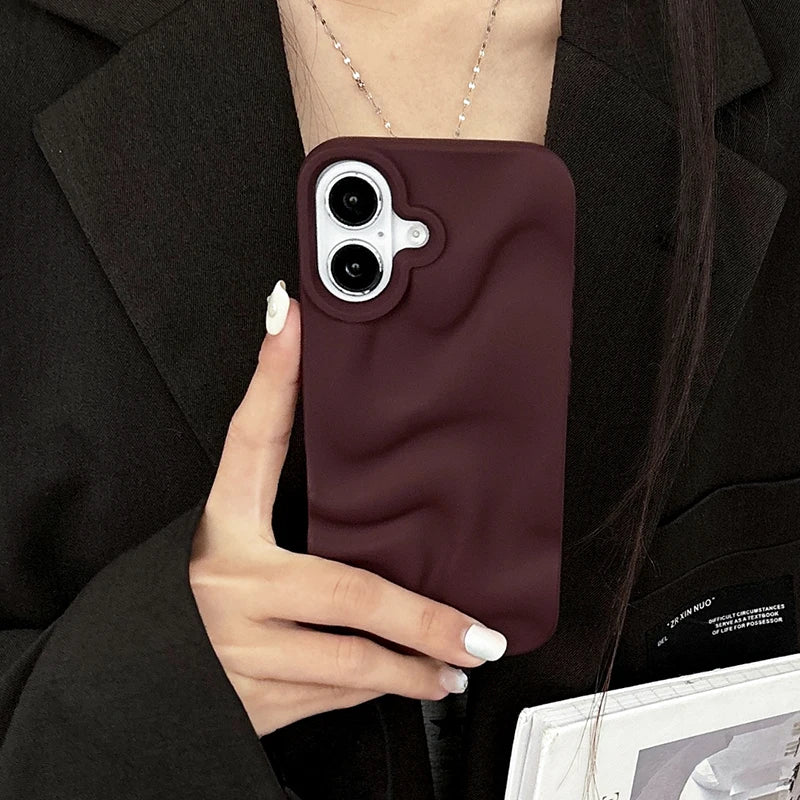 Mocha Cloud Soft Case For iPhone 17 Air 16 15 14 13 12 11 Pro Max