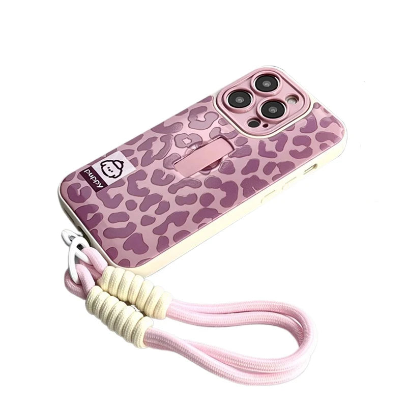Pink Leopard Statement Case