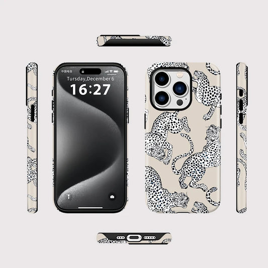 IPHONE Snow Leopard Pattern Case