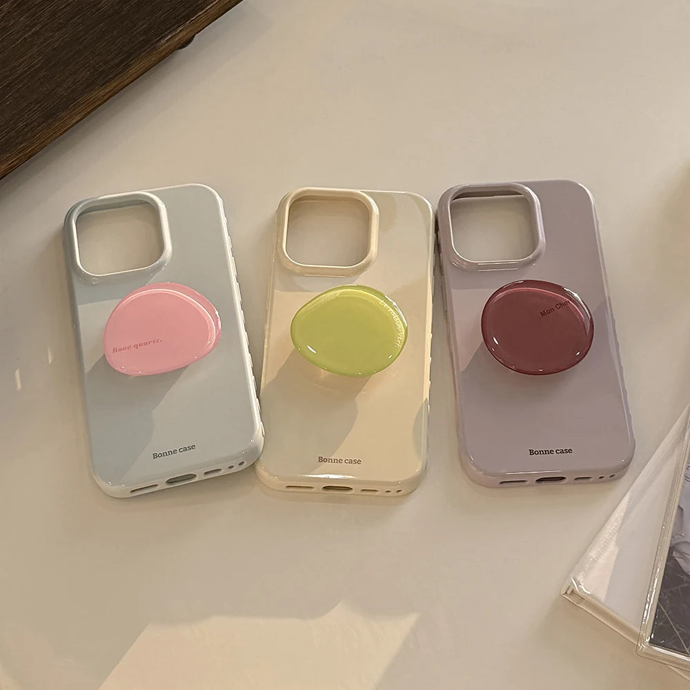 Heart Grip Wood Case for Iphone 13 14 15 16 17 Pro Max